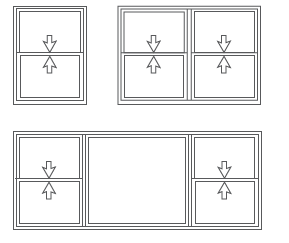uPVC Hung Window Configurations