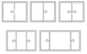 uPVC Sliding Window Configurations